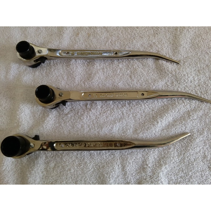 Scaffolding Ratchet Spanners Tools 19&21,17&21,19&24 mm with BBI Safety Tools