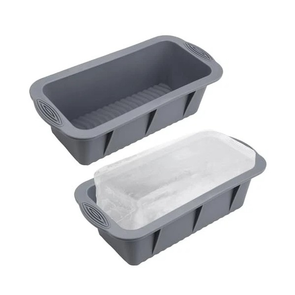 Unbranded 2 Pc Silicone Ice Cube, Ice Brick, Extra Large