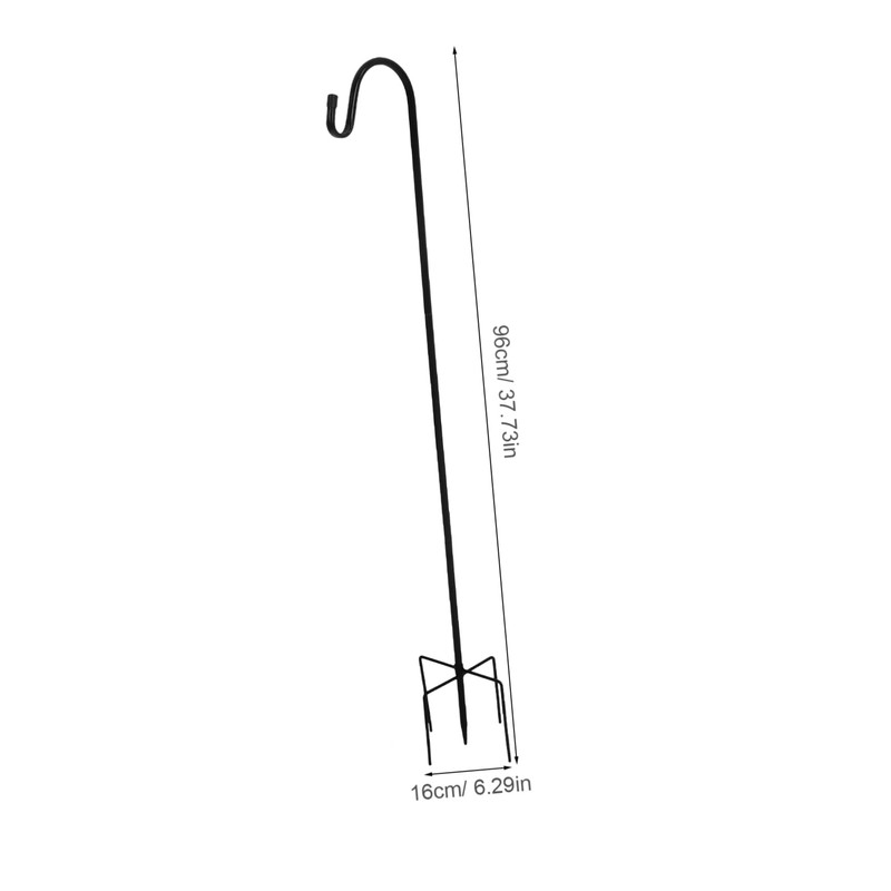 BESPORTBLE 2Pcs Garden Shepherd Hooks Multi Function Lantern Hangers Durable
