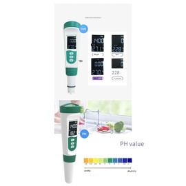 Lyaciomn 5 in 1 TDS Meter PH Tester PH/TDS/EC/Salt/Temp Tester IP65 Waterproof PPM Meter Water Tester for Drinking Water Easy Install