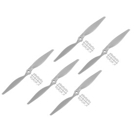QUARKZMAN Pack of 5 11 x 7 Inch Propeller RC Propeller 2-Blade Grey with Adapter Rings for RC Aeroplane Prop Replacement