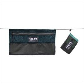 ENO Talon Hammock Organizer - Hanging Organizer for Camping & Backpacking Hammocks - Organizer Bag for Water Bottles, Travel Essentials, and Hiking Essentials - Marine/Seaglass