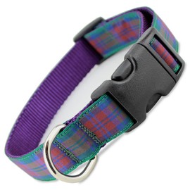 The Artful Canine Plaid Dog Collar, Lindsay Tartan, Small, Dogs 11-22 lbs (Collar: 5/8" Wide, 8.5" - 13" Long)