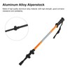 Three Sections Aluminum Alloy Alpenstock Corrosion Resistance Telescopic Trekking PoleGold