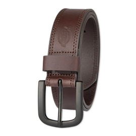 Dickies Men's Casual Leather Belt, Brown, 56