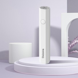 OXIZONA Oxizona Handheld UV Nail Lamp for Gel Nails, Mini UV Light, Portable LED Nail Lamp for Gel Polishes, Single Finger Gel Light, Cordless Rechargeable USB Nail Dryer for Quick Curing (White)