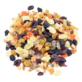 Grab Our Nuts Orchard Harvest Trail Mix 40 Ounce Jar: Pineapple, Raisins, Golden Raisins, Dried Apricots, Diced Dates, Dried Cranberries, Papaya, Apples