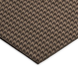 Dalyn Rugs Hinton HN1 Chocolate 3' x 5' Indoor Outdoor Area Rug, Easy Clean, Machine Washable, Non Shedding, Bedroom, Living Room, Dining Room, Kitchen, Patio Rug