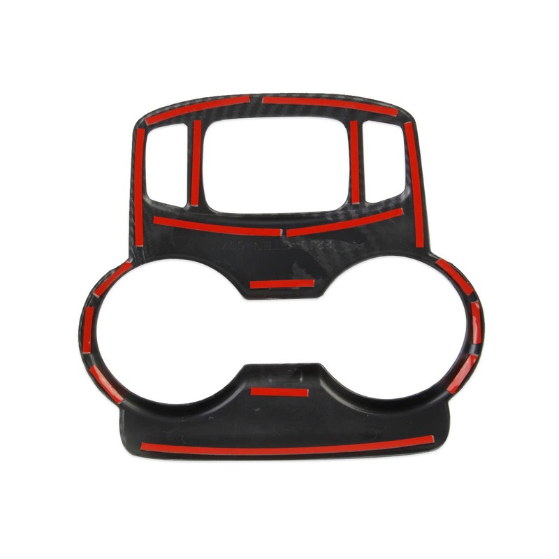 Korlot Carbon Fiber Center Console Cup Holder Knob Button Panel