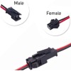 10 Pairs 2 Pin JST SM Male LED Connector Cable