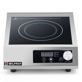 WILPREP Commercial Countertop Induction Range Portable 1800W Induction Cooktop Digital