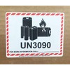 UN3090 Caution Lithium Battery Labels 3.25 x 4.25 Inch 500