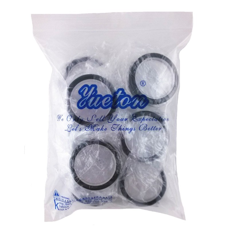 yueton 10pcs Black Edge Open Window 10 Gram Empty Clear