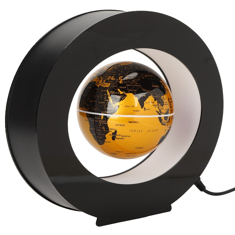 Floating Globe Magnetic Levitation World Map Ball Desktop Decoration with