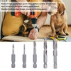 KIMISS 5 Pcs High Speed Steel Hex Shank Drill Bits