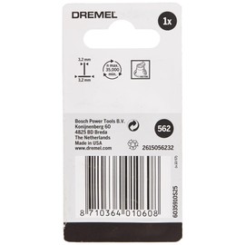 Dremel 562 Multi Purpose Spiral Cutting Bit, Rotary Tool Accessory with 3.2 mm Cutting Diameter for Cutting Wall Tiles