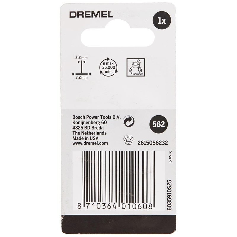 Dremel 562 Multi Purpose Spiral Cutting Bit, Rotary Tool Accessory