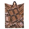Silky Chocolate 3D Funny Realistic Food Ultra-Soft Throw Blanket 60"x50"