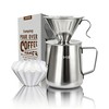 AGOGO Pour Over Coffee Maker Set - Unbreakable 304 Stainless