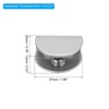 PATIKIL Glass Shelf Brackets, Stainless Steel Clamps Clip Holder Support