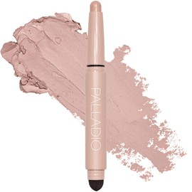 Palladio Barra de Sombra de Ojos Impermeable con Esponja Mezcladora, Matte Rose