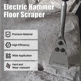 Vearter 5''x12'' SDS Plus Shank Electric Hammer Floor Scraper Replaceable Blade Chisel Drill Bit for Tile Brick Concrete Removal