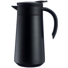 Goeielewe Thermal Coffee Carafe Tea Pot Stainless Steel Insulation Pot Double Wall Vacuum Insulated Coffee Tea & Beverage Dispenser for Coffee Milk and Tea, 27 Oz (Black)