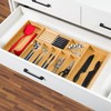 VaeFae Extra Large Kitchen Utensil Holder, Bamboo Silverware Drawer Organizer,