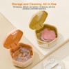 Denture Case, Food-Grade 3 Layers Dentures Box Denture Retainer Case