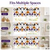Halloween Window Valance Pumpkin Ghost Bat Kitchen Curtain 54x18