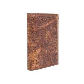 Solo Pelle® KOMPA Slim Wallet with Coin Compartment [Up to 13 Cards] Slim Wallet [RFID Protection] Card Holder [Leather] Smart Wallet for Men and Women, Vintage Brown, mens wallet