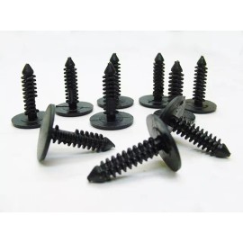 Jurassic Classic Auto Parts 10pcs 3/16" 5mm Grille Panel Shroud Nylon Plastic Retainers Push Clips NOS 583