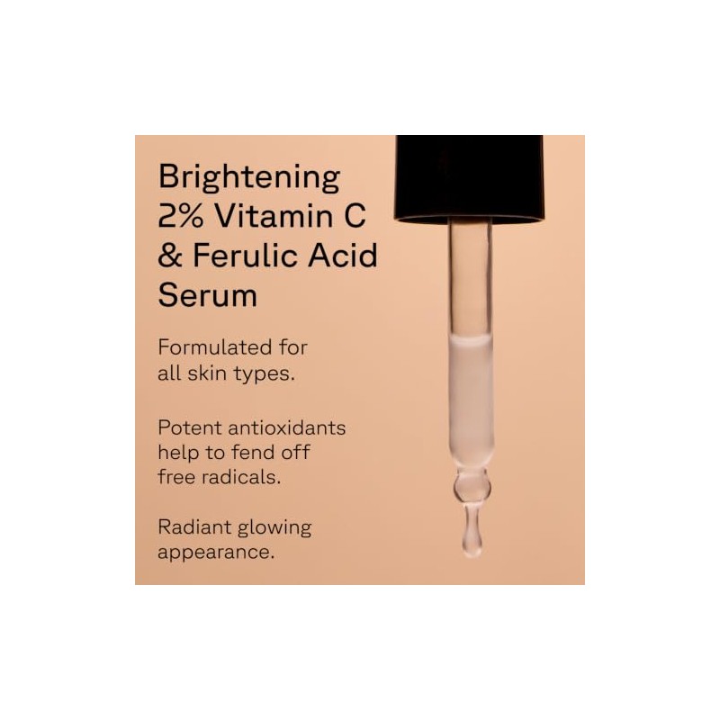 Acure Serum Iluminador Vitamina Ácido Ferúlico Aceites Ayuda Prevenir Manchas