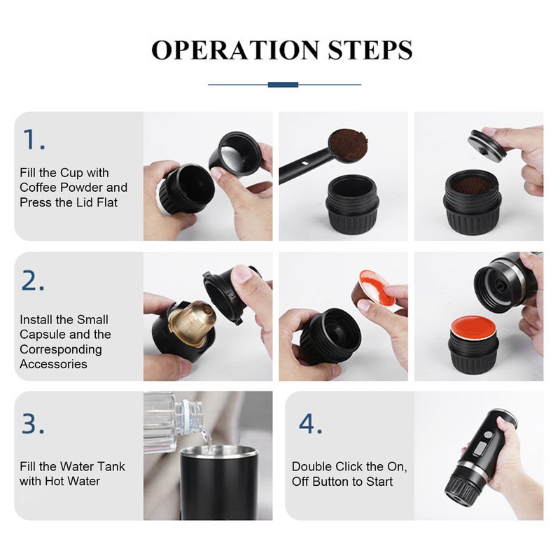 Portable Coffee Maker Universal Fully Automatic Coffee Machine for Office