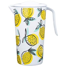 Jug with Lid Lemons 1.5 L | Carafe | Outdoor | Outdoor Tableware | Juice Jug | Camping | Garden | Summer | GEDA Labels | Camping Tableware | Pitcher