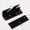Bed Rail Bracket - Black Heavy Duty Non-Mortise Bed Rail