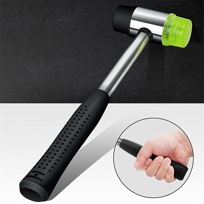 Gummihämmer Schonhammer – Doppelkopf Design mit Rutschfestem PVC Griff -
