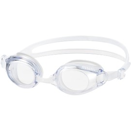 SWANS SW-46re CLA Clear Fitness Adult Swimming Goggles, Large Lens, Antibacterial Cushion, Made in Japan