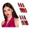 Set De 6 Lapices Labiales Efecto Mate Cobertura Impecable