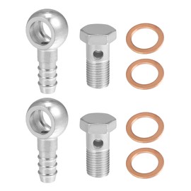 A ABSOPRO Hollow Screw M16 x 1.5 Motorcycle Brake Banjo Hollow Screws 12 mm Outer Diameter Motorcycle Hollow Screws with Washers
