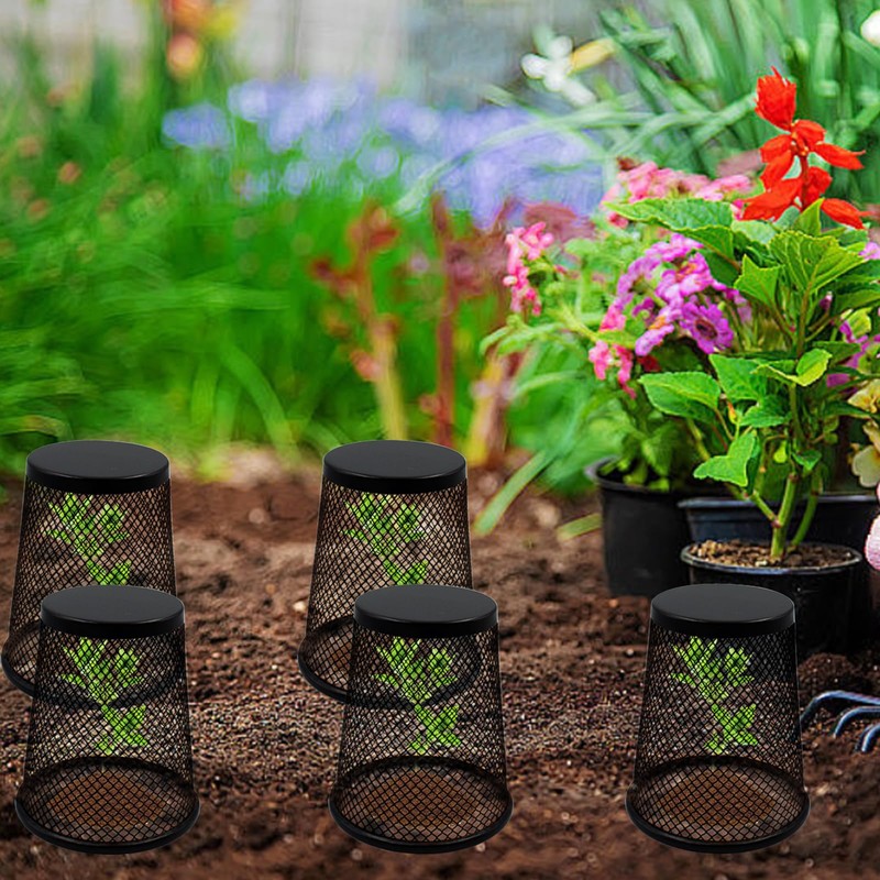 6 PCS Small Chicken Wire Plant Covers for Seedling, 3.5