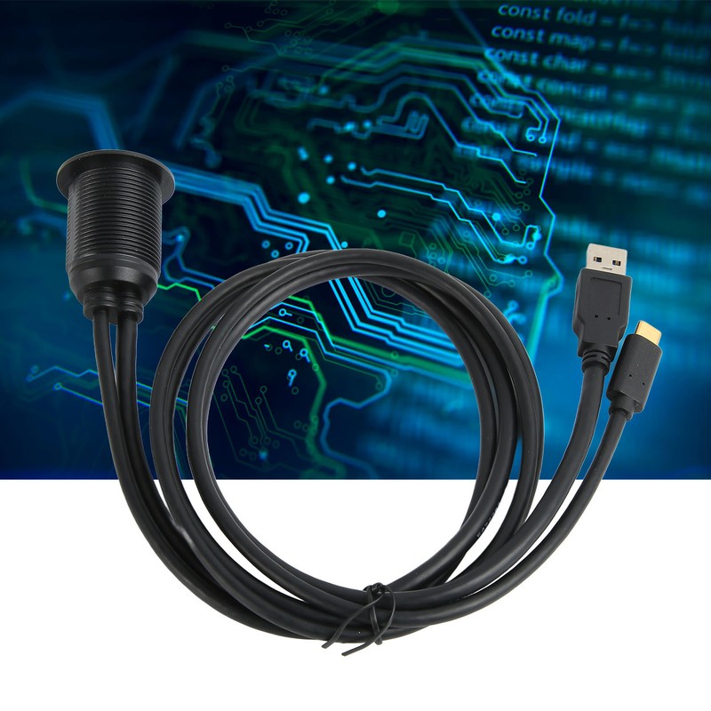 Type C 3.1 to USB 3.0 Flush Mount Cable with