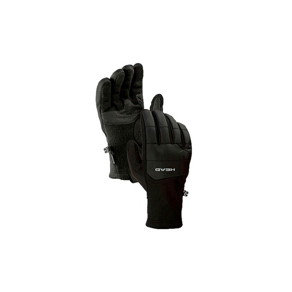 HEAD Men's Hybrid Gloves Black Touchscreen Compatible (BLACK, SMALL) NWT