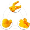 Rice Mold for Kids, Duck Shape Rice Scoop, 4 Pieces,