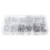 340pcs Wire Rope Cable Thimbles Aluminum Crimping Loop Sleeve Assortment