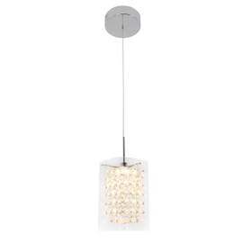 Artika Bubble Cube Pendant Light, 1, Chrome