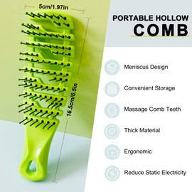 MAEELOU Ridge Design Puppy Brush, Soft Bristle Gentle Grooming Tool, Pet Hair Care, Suitable Small Dog : Yorkie, Maltese, Shih Tzu, Maltipoo (Green)