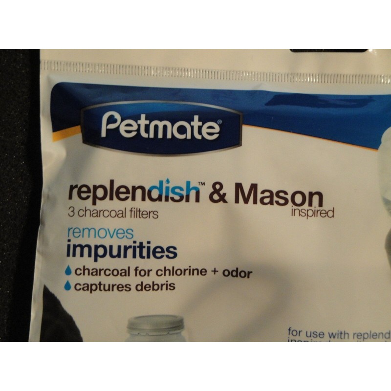 Petmate LOT OF 3  Petmate Replendish & Mason Charcoal Replacement