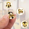 Guitar Strap Locks Buttons Metal End Pins with Mounting Screws,