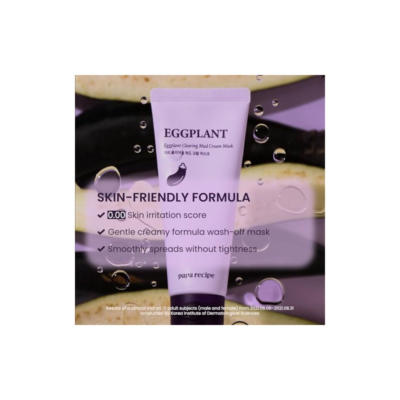 PAPA RECIPE Eggplant Clearing Mud Cream Mask 100ml Wash Off